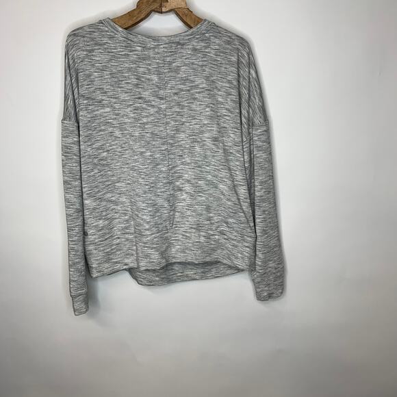 Zella Light Gray Wrap Top Sz Large Sooo Soft fabric - Picture 9 of 9